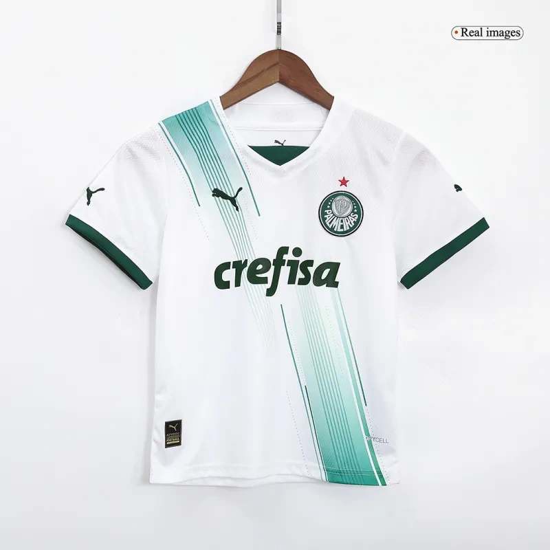 Kids SE Palmeiras 2023/24 Away Jersey Kit Replica