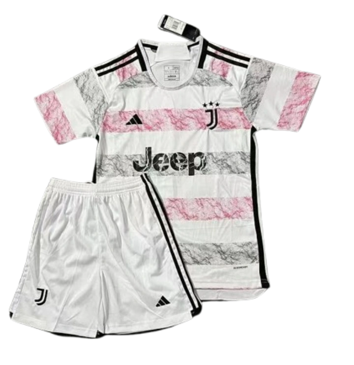 2023-24 Kids Juventus Away Kit Jersey+Short