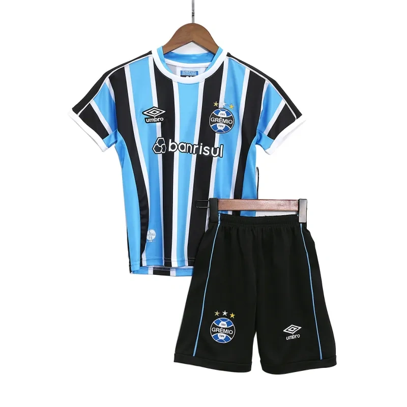 Kids Grêmio FBPA 2023/24 Home Kit Jersey+Shorts