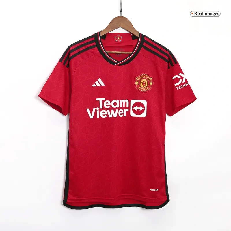 Manchester United 2023/24 Home Whole Kit Jersey+Shorts+Socks
