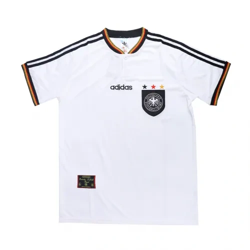 Germany 1996 Retro Jersey Home Euro Cup