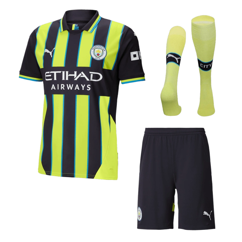 Manchester City Away Custom Full Soccer Kit 2024-25