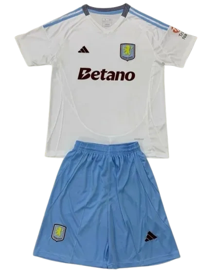 Kids Aston Villa Away Kits(Jersey+Shorts) 24-25