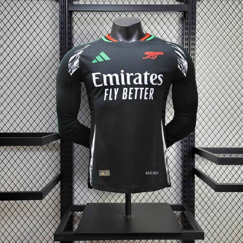 Arsenal Away Long Sleeve Jersey Player Version 2024-25