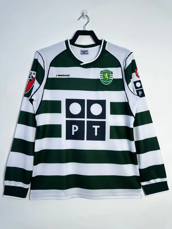 Sporting Lisbon Retro Home Long sleeve Jersey 2003-04
