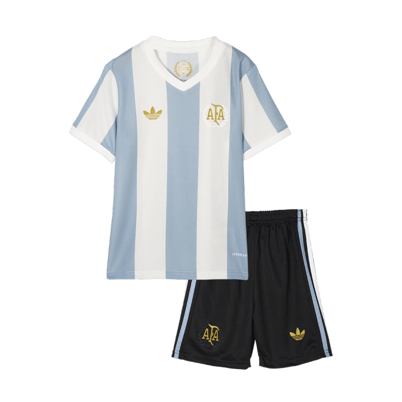 Kids Adidas Argentina Custom Soccer Kits 2024 50th Anniversary
