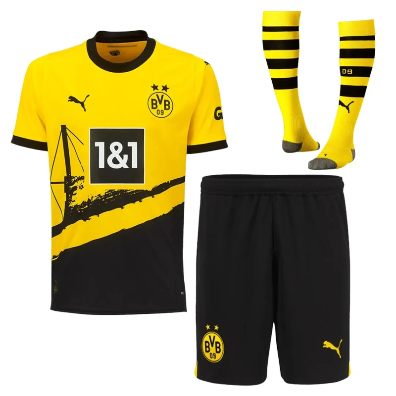 23-24 Borussia Dortmund Home Whole Kit (Jersey+Shorts+Socks)