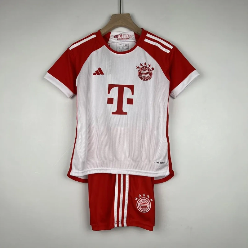 23-24 Kids Bayern Munich Home Jersey Kit