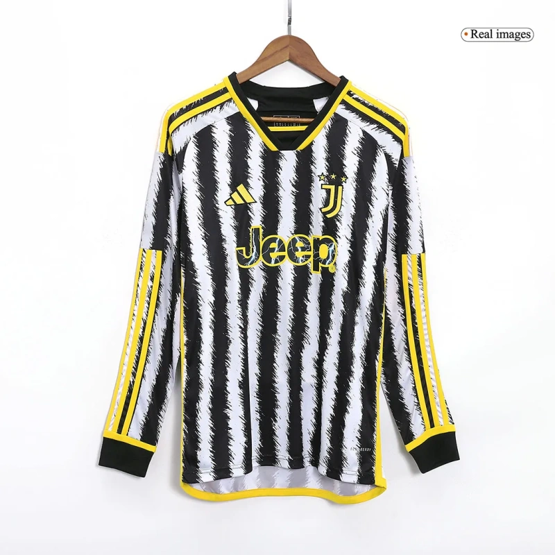 2023-24 Juventus Home Long Sleeve Jersey