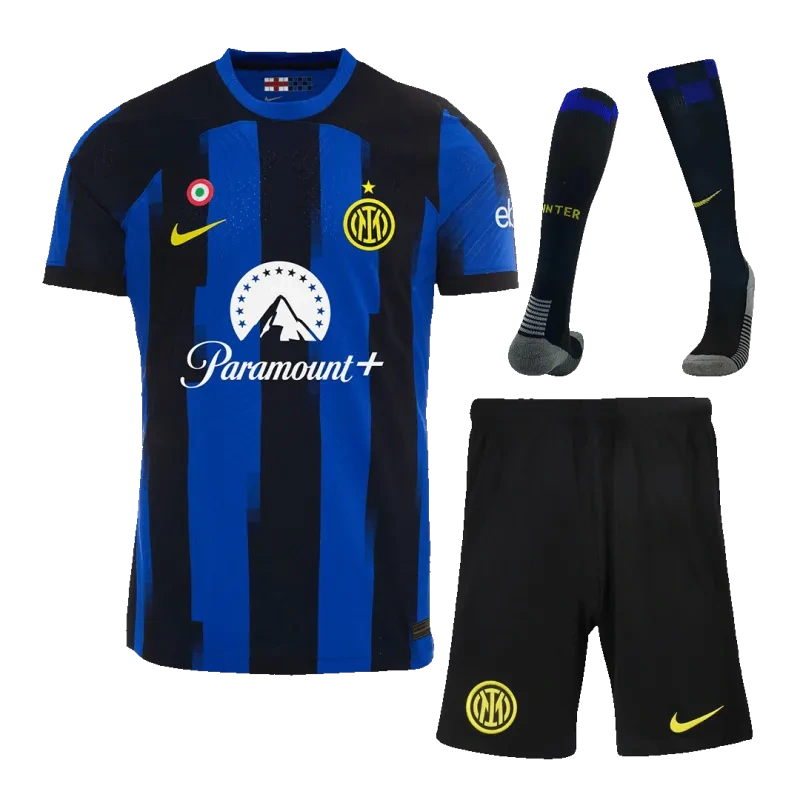 Inter Milan 2023/24 Home Whole Kit Jersey+Shorts+Socks