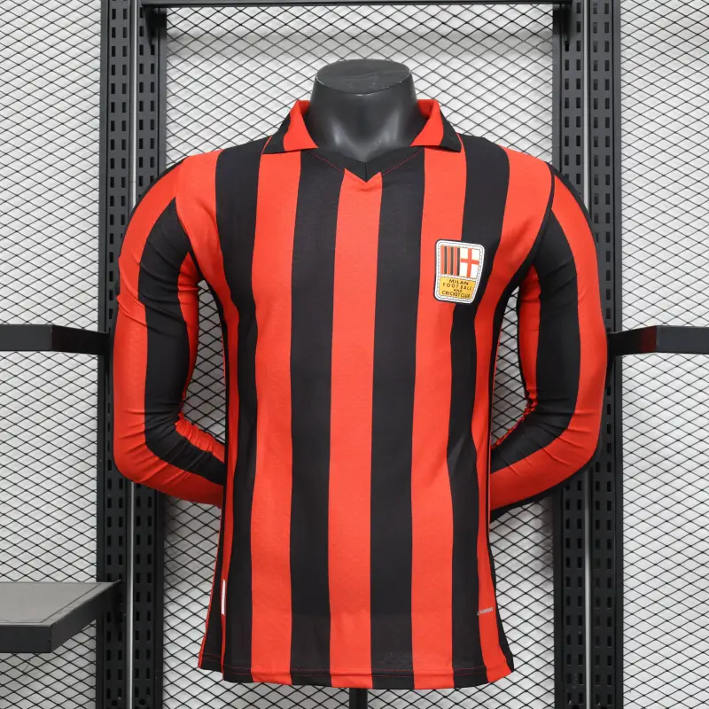 AC Milan Puma 125th Authentic Jersey 24-15 Red Long Sleeve
