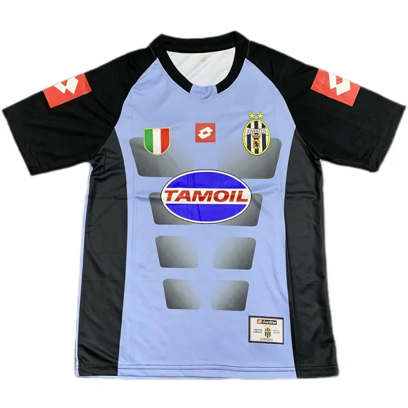 2002-03 Juventus Retro Jersey Goalkeeper Grey