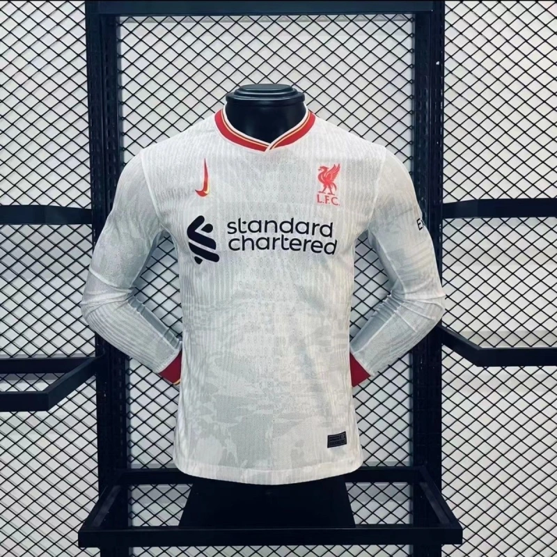 Liverpool Third Away Player Version Long sleeve Soccer Jersey 24-25