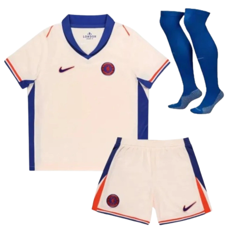 Kids Chelsea Custom Away Full Soccer Kits 2024-25