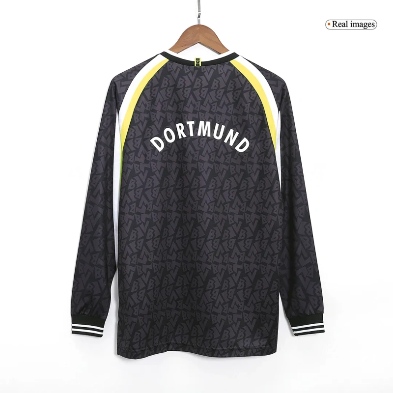 95-96 Borussia Dortmund Retro Away Long Sleeve Jersey
