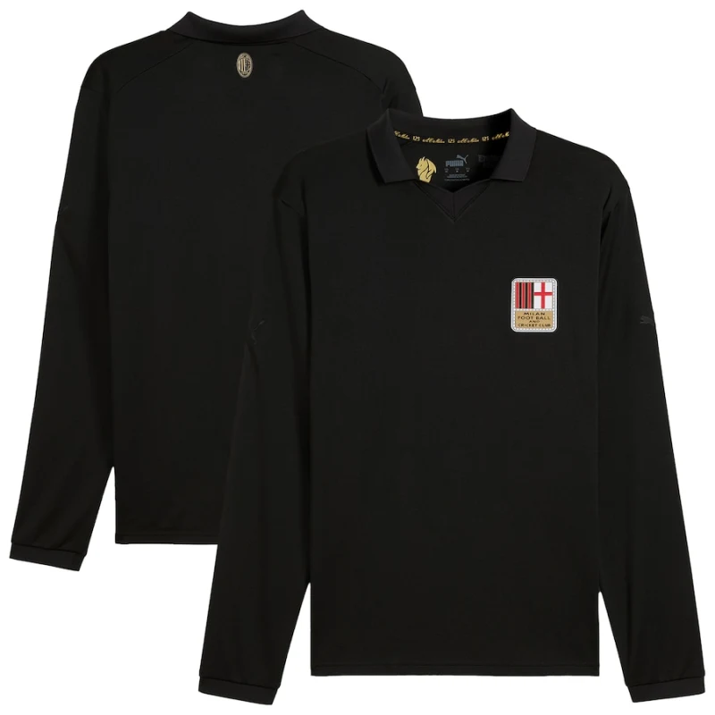 Puma AC Milan 125th Authentic Jersey 24-15 Black Long Sleeve