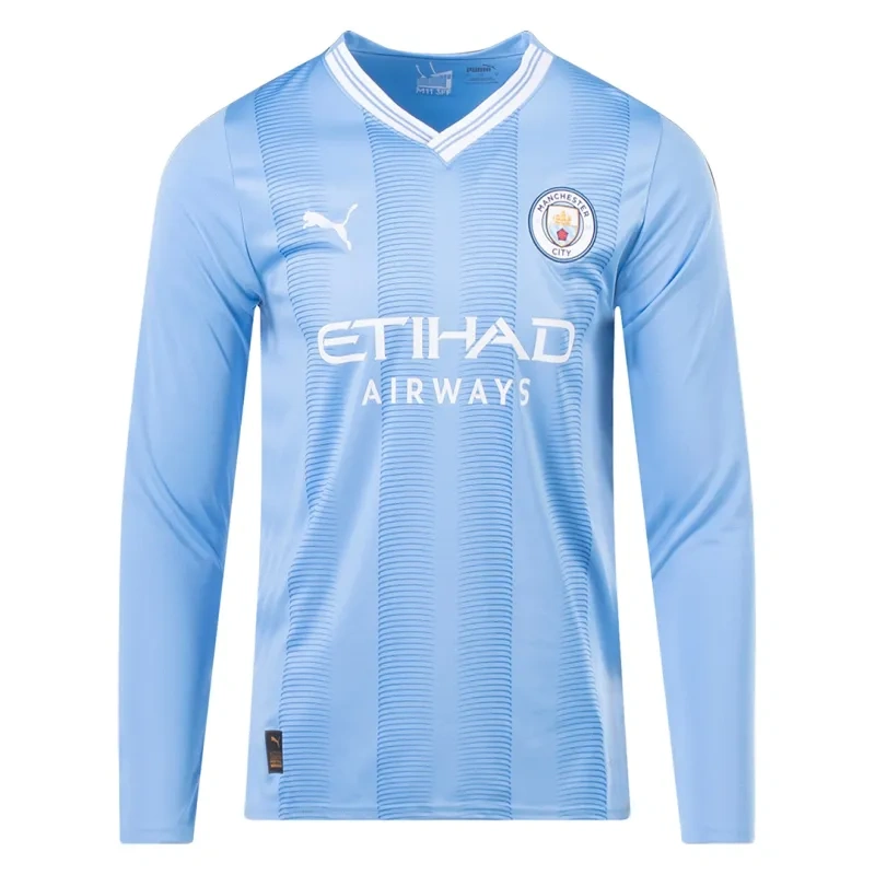 Manchester City 2023/24 Home Long Sleeve Jersey