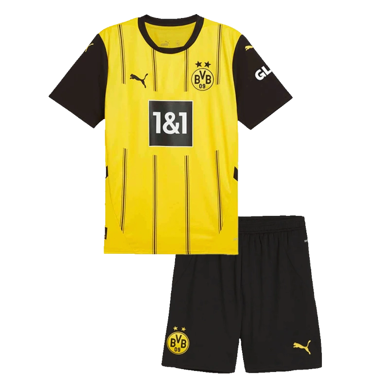 24-25 Borussia Dortmund Home Kids Kit Jersey+Shorts