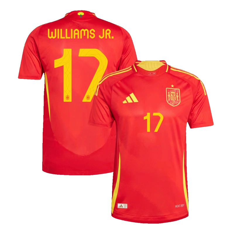 WILLIAMS JR. 17# 2024 Spain Nation Home Jersey Player Version EURO