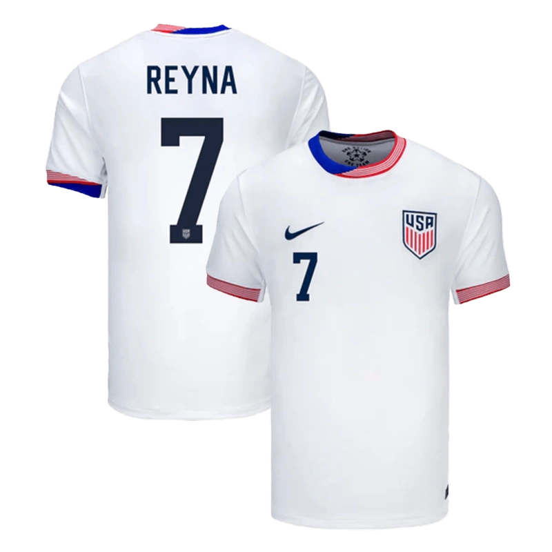 Nike REYNA #7 Authentic Soccer Jersey USA Nation Home Shirt 2024
