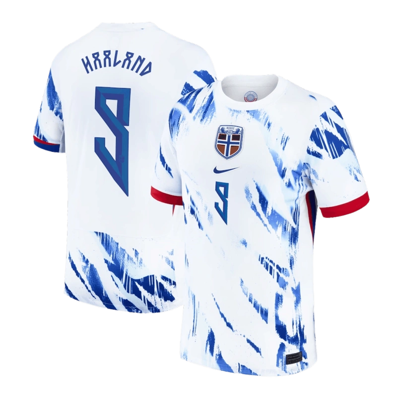 HAALAND #9 Norway Nike Soccer Jersey Away Player Version Shirt 2024