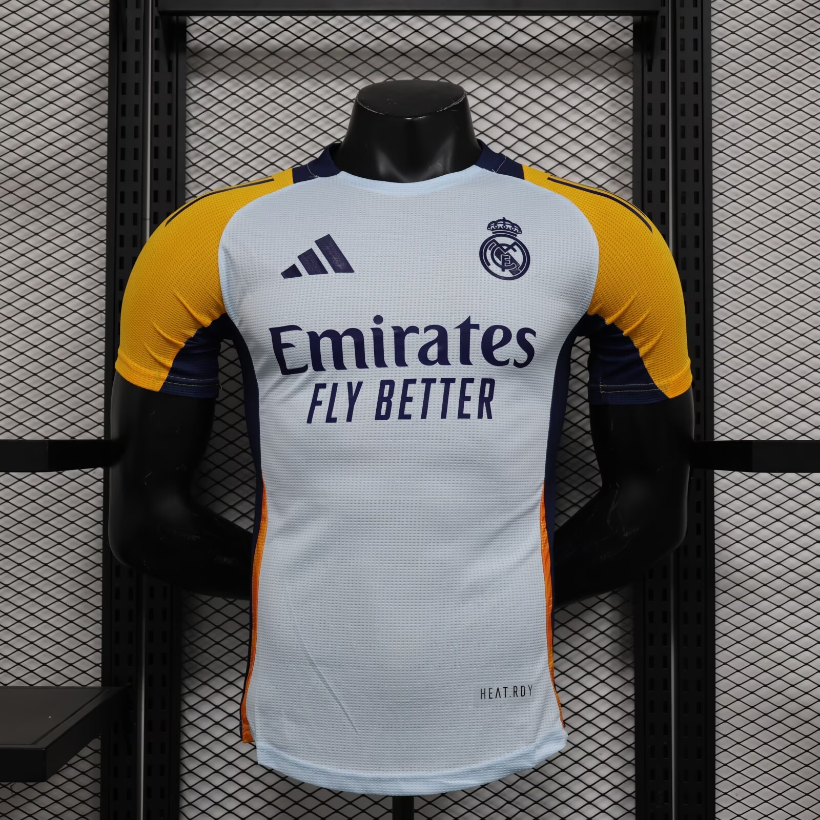 2024/2025 Player Version Real Madrid Pre-Match Training Wear Football Shirt