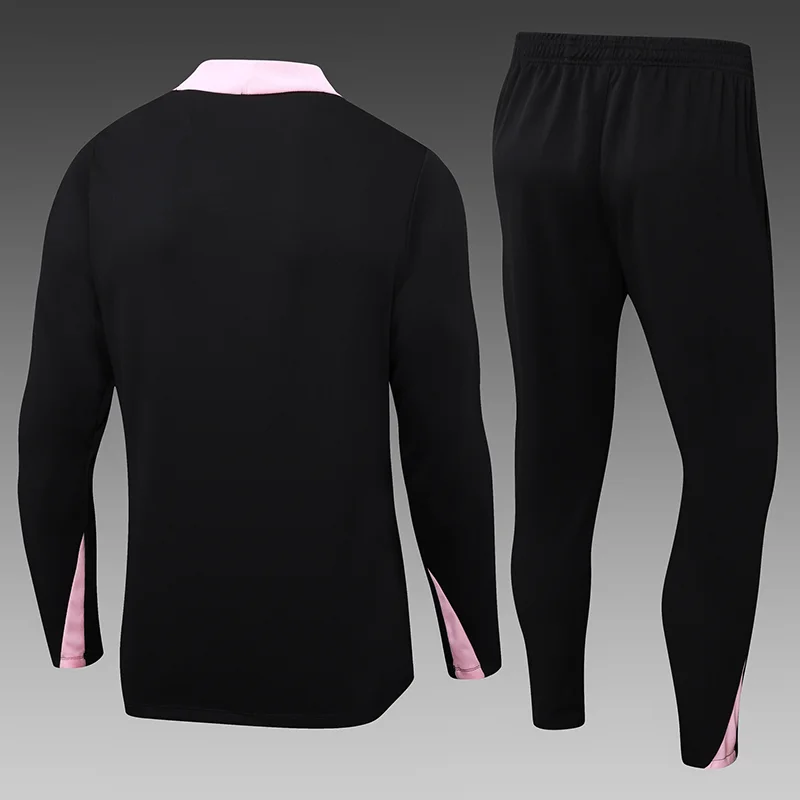 2024/2025 Paris Saint-Germain Half-Pull Training Wear Black Football Shirt