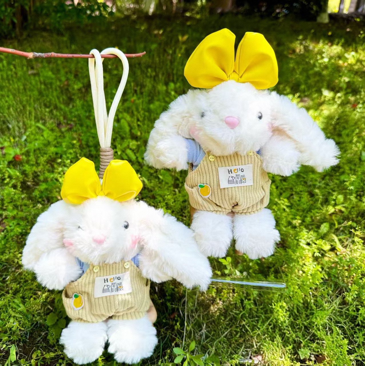 Soft Buuny Dress Overalls