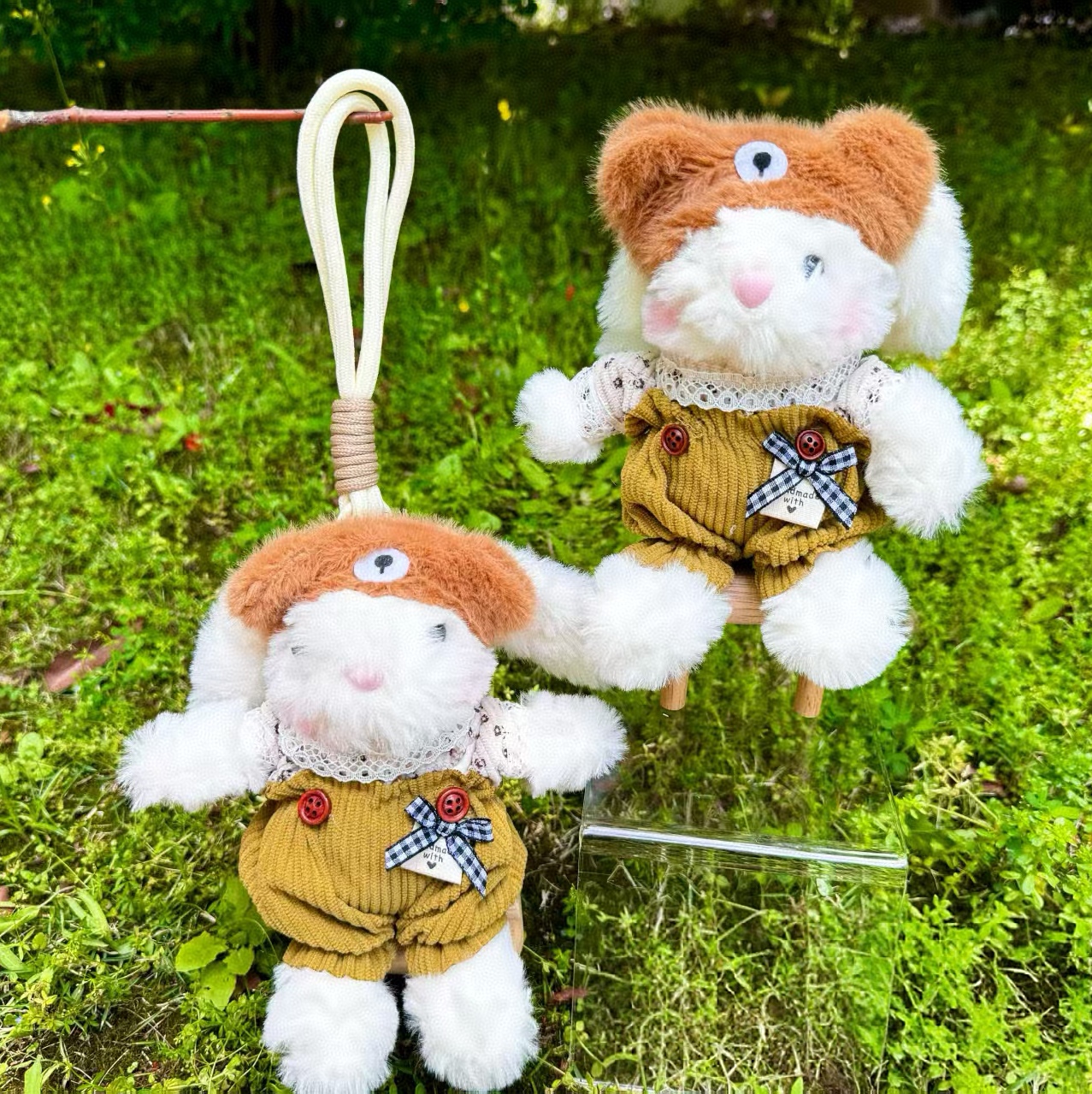 Soft Buuny Dress Overalls