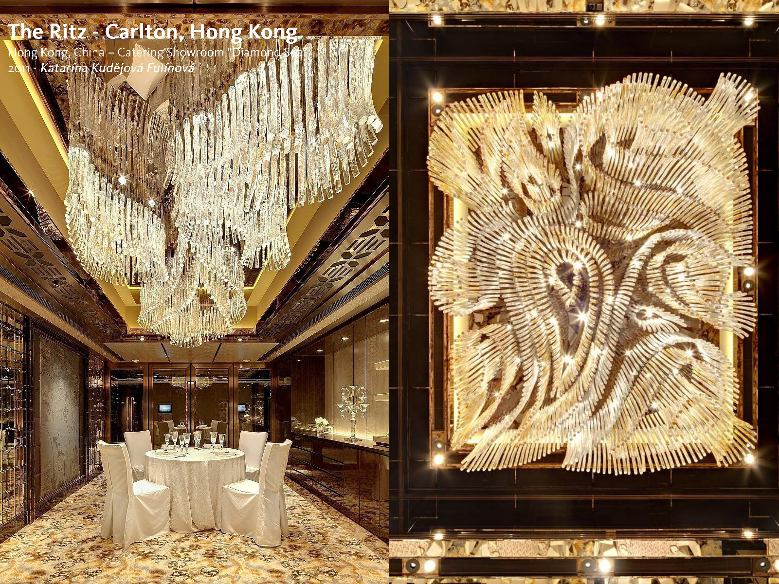 Customized lighting fixtures for banquet halls