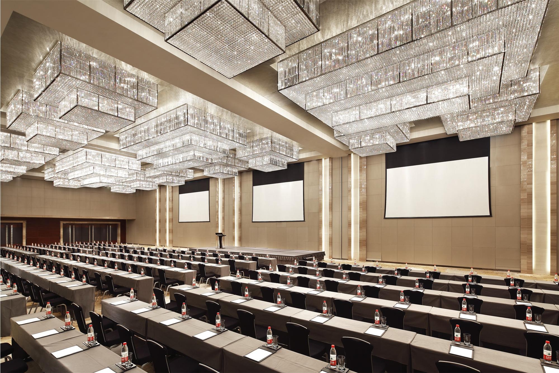 Customized lighting fixtures for banquet halls