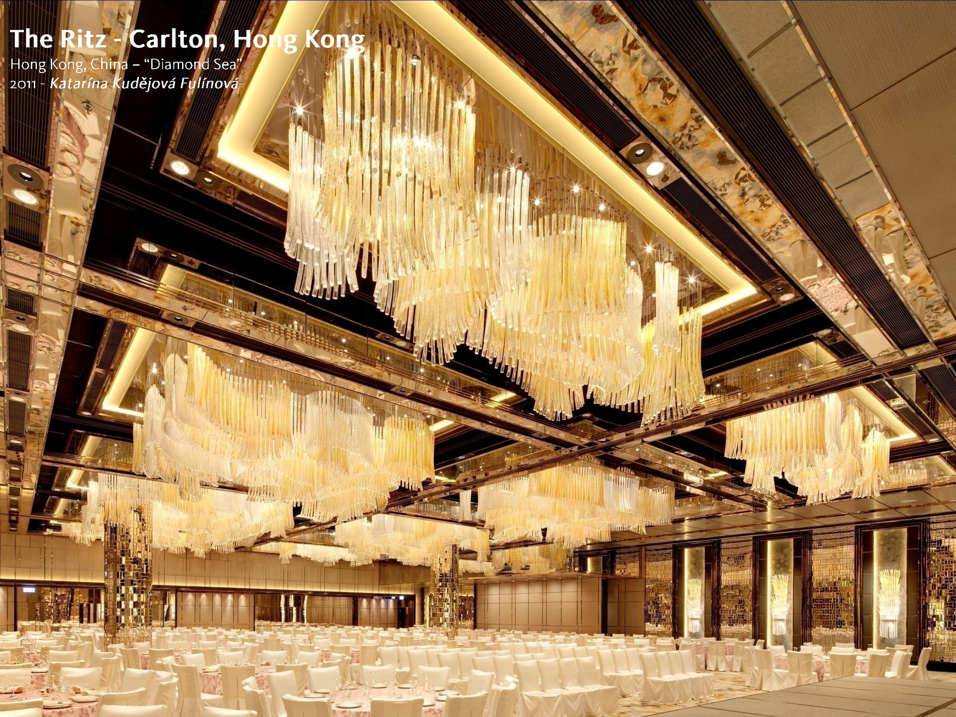 Customized lighting fixtures for banquet halls