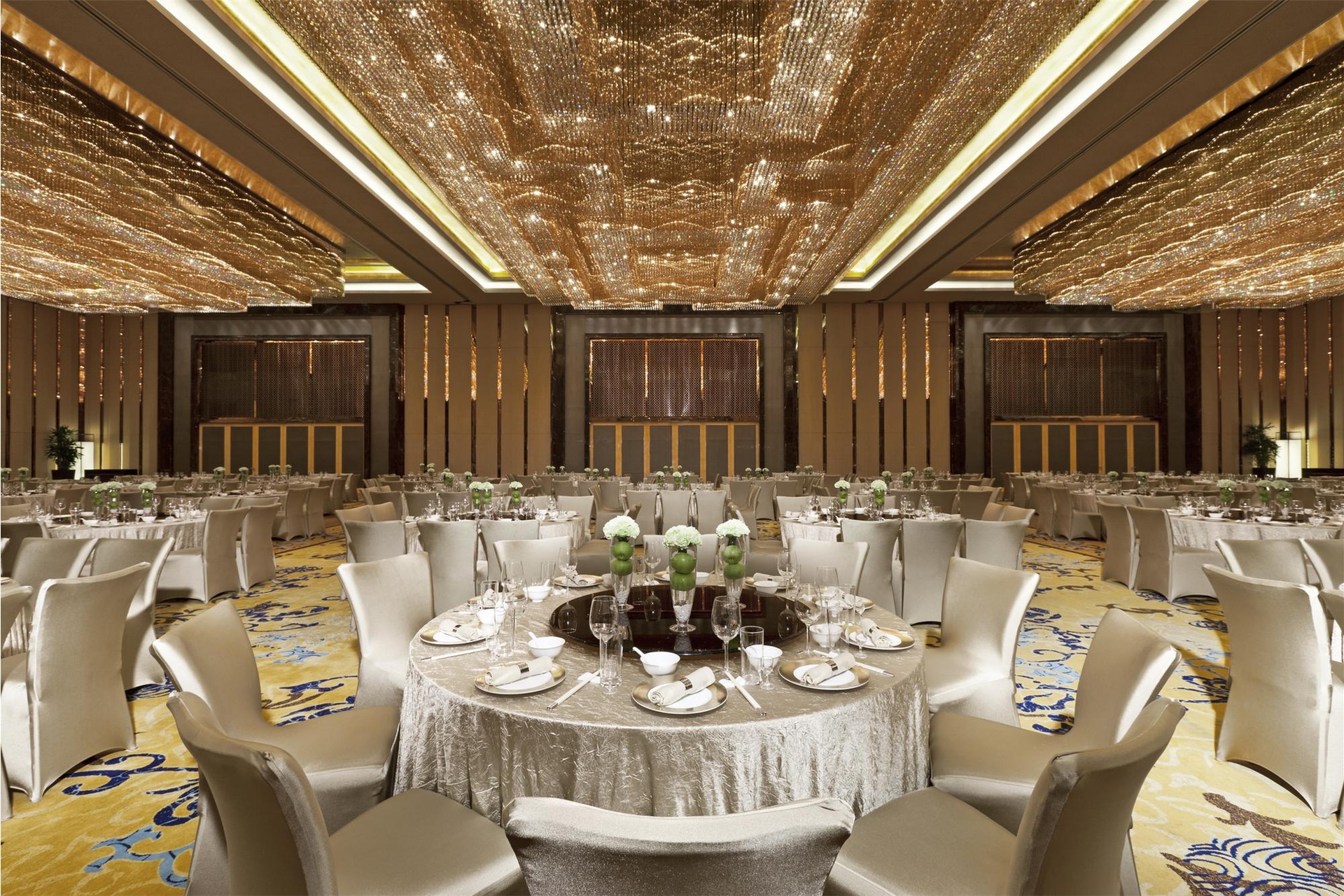 Customized lighting fixtures for banquet halls