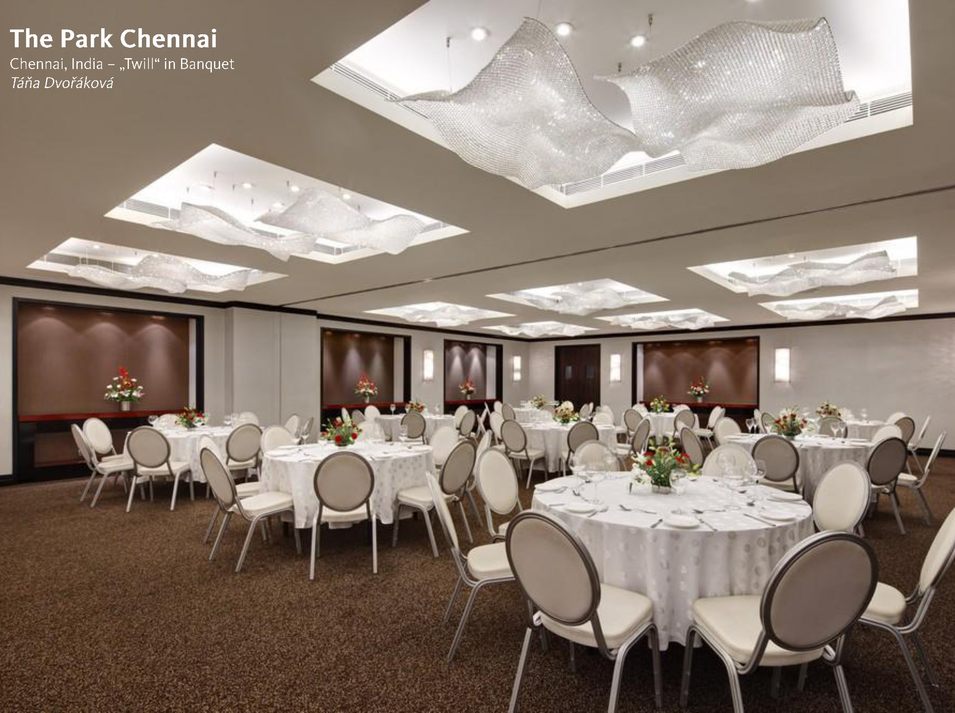Customized lighting fixtures for banquet halls