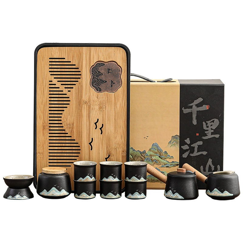 Travel kung fu tea set simple tea tray teapot teacup - Tea-X