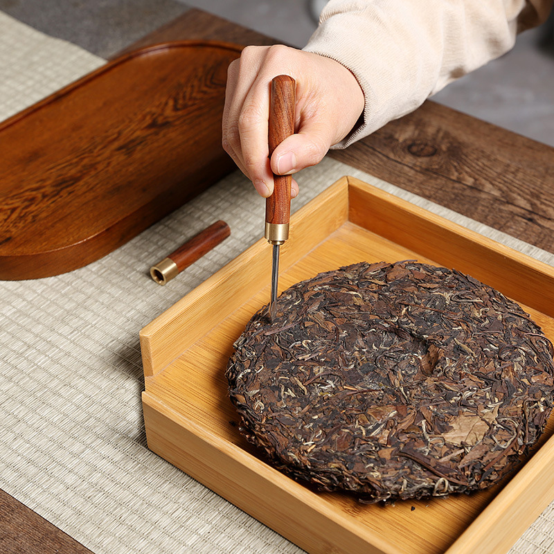 Sandalwood tea needle Pu 'er tea knife tea ceremony accessories - Tea-X