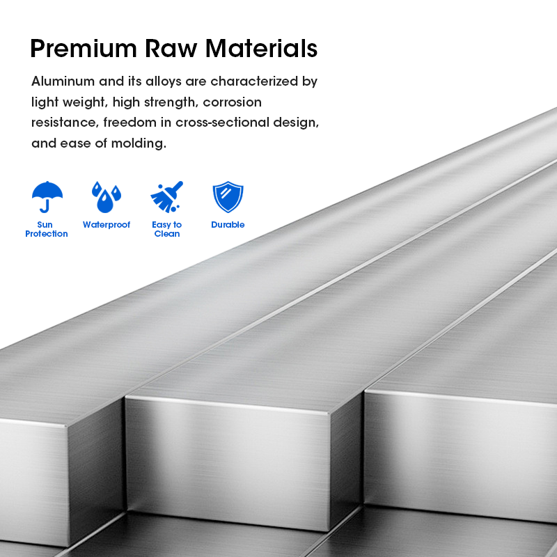 Purified aluminum alloy profile