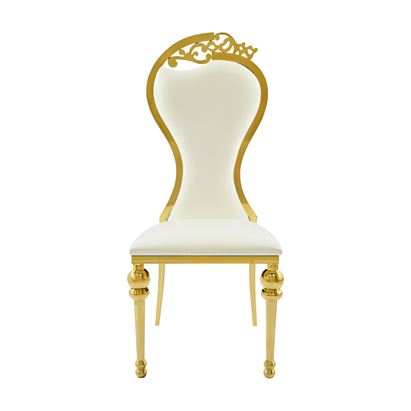 Customized Stainless Steel Chair Gold Metal Chair JQ-SC55
