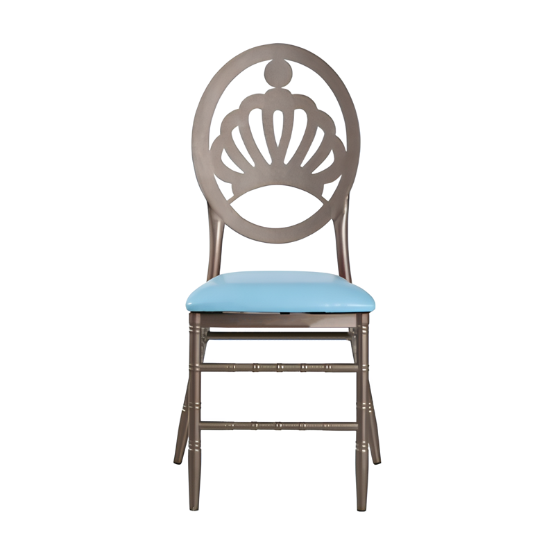 Best Quality Wedding Aluminum Chiavari Chair Gold Metal Dining Chair