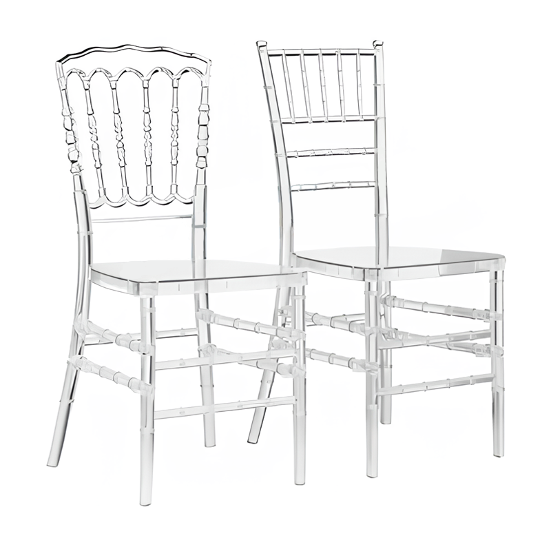 Plastic Outdoor Beautiful Salon Transparent Crystal Acrylic Bamboo Chair