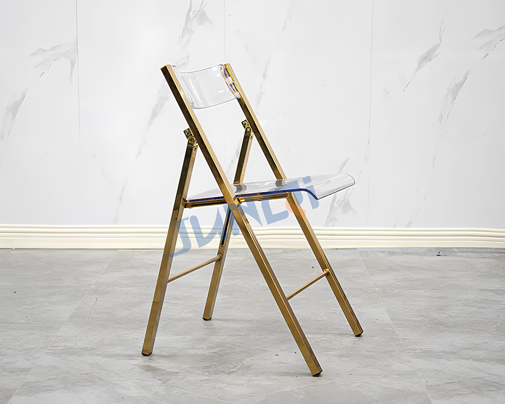 Wedding Furniture Stainless Steel Acrylic Wedding Folding Chair