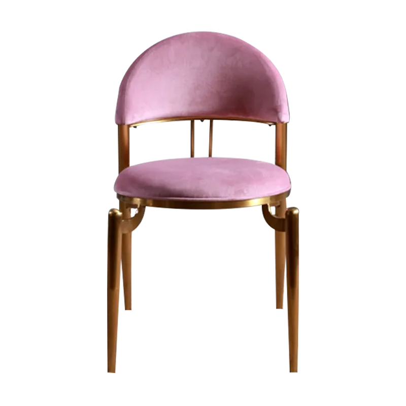 Wholesale Dining Chair Electroplate Legs Velvet Cushion JQ-A021