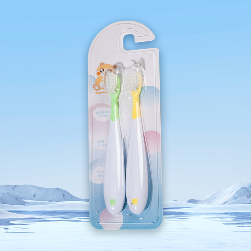 Compact Baby Toothbrush with Rounded Holes and 0.12MM Soft Bristles, Gently Caring for Your Baby's Delicate Gums