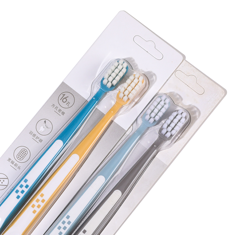 High-Density Bristled Toothbrush for Dental Care, with Feather-Touch Gum Protection, Ensuring Thorough Cleaning with No Dead Corners