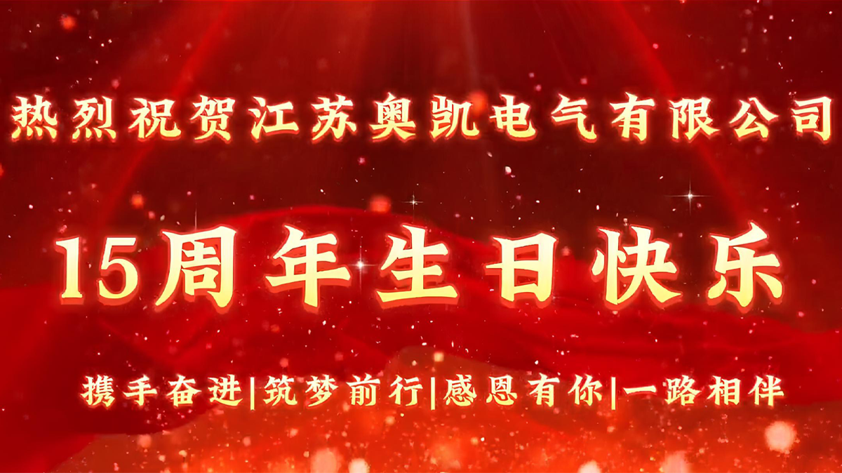 Jiangsu Okey Electric has been accompanying you for fifteen years, advancing together towards the vast seas and mountains, and embracing the future hand in hand!