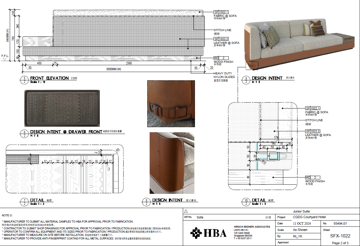 Sofa + Throw pillows