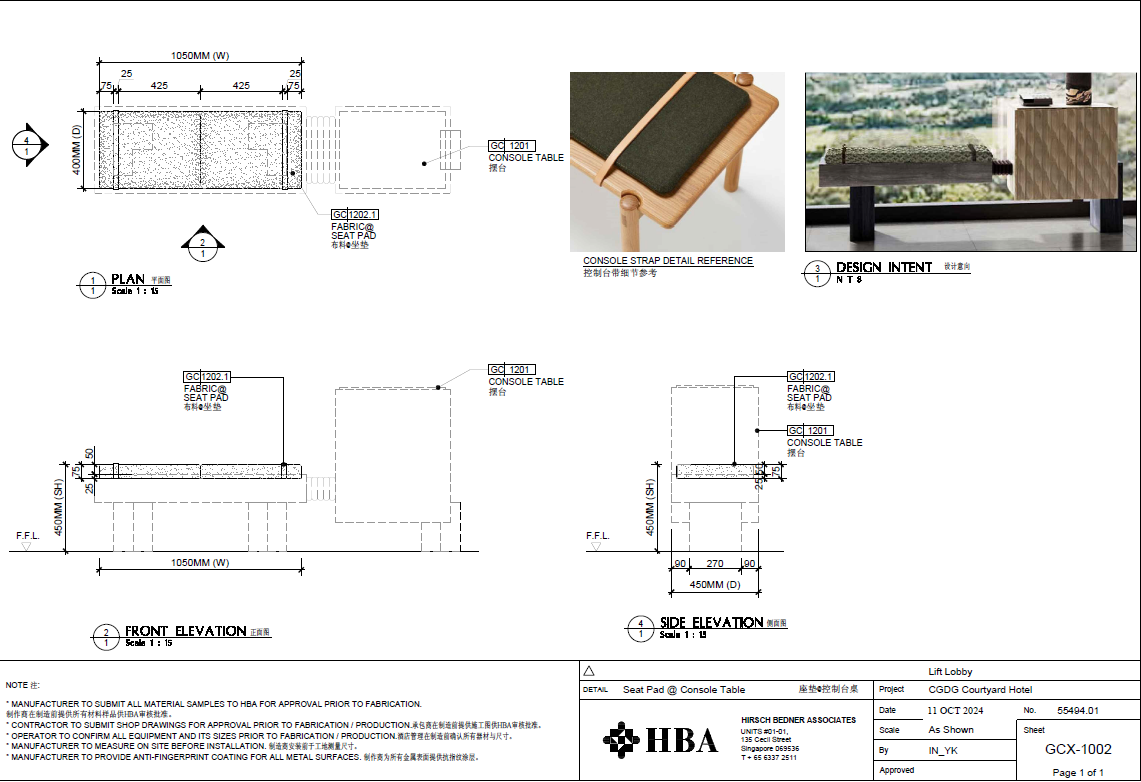 Set the pedestal cushions
