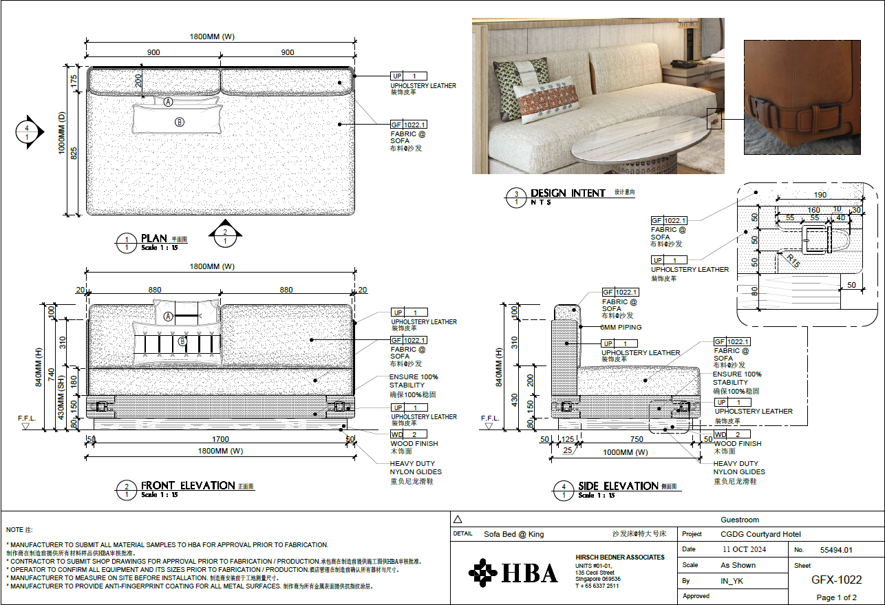 Sofa + Throw pillows 03