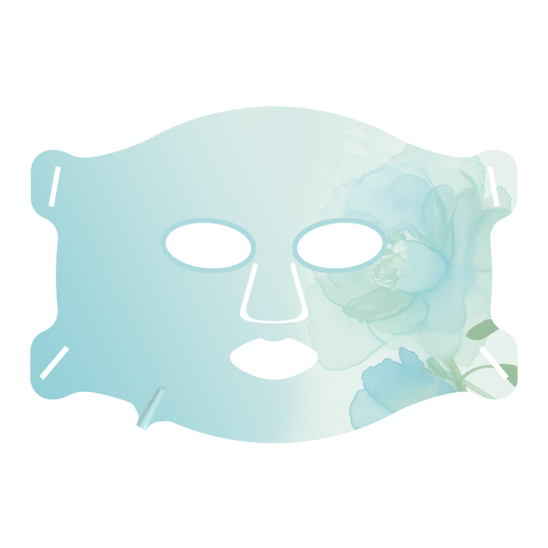 Silicone beauty mask with 76 LED beads, adjustable in three colors (red/blue/yellow light), TYPE-C charging, IPX7 waterproof, with memory function, MAX 5W