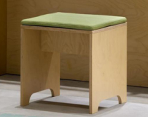 Mortise and tenon structure waterproof flannelette Marine board soft covered section stool